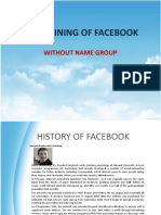 The Begining of Facebook
