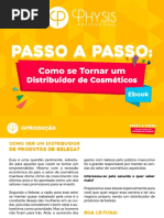 Physis eBook Passo a Passo Como Ser Um Distribuidor de Cosmeticos