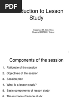 Introduction To Lesson Study: Presenter: Mr. Kifle Yilma Regional SMASEE Trainer