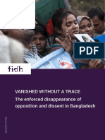 FIDH Report - VANISHED WITHOUT A TRACE: The Enforced Disappearance of Opposition and Dissent in Bangladesh