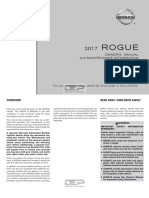 Rogue: Owner'S Manual and Maintenance Information