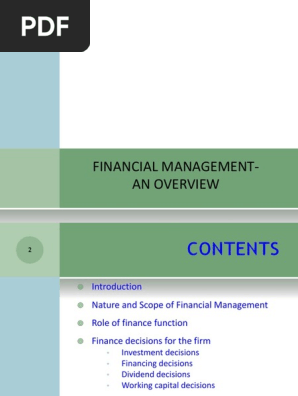 capital investment and financial decisions pdf