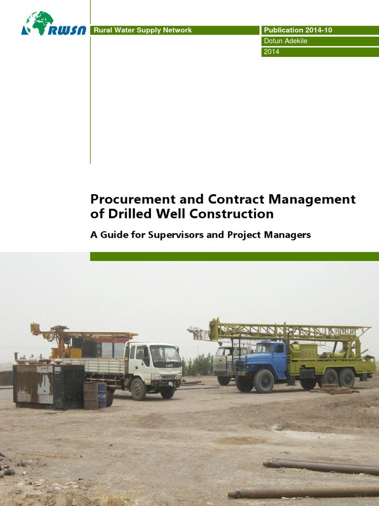 Borehole Procurement and Contract Guide | PDF | Construction Bidding ...