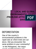 Local and Global Environmental Issues
