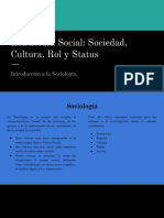 Estructura Social: Status, Rol y Cultura