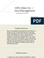 Scientific Glass Inc. - Inventory Management: Case Study & Process Improvement