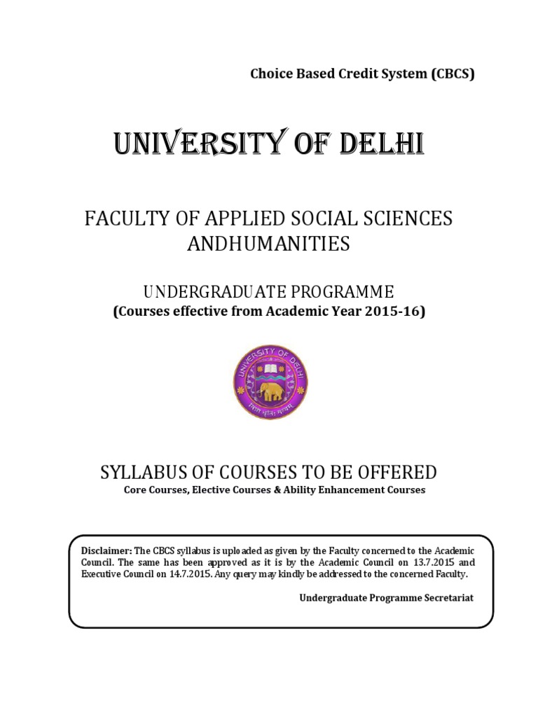Implementation of Choice Based Credit System and Uniform Grading ...