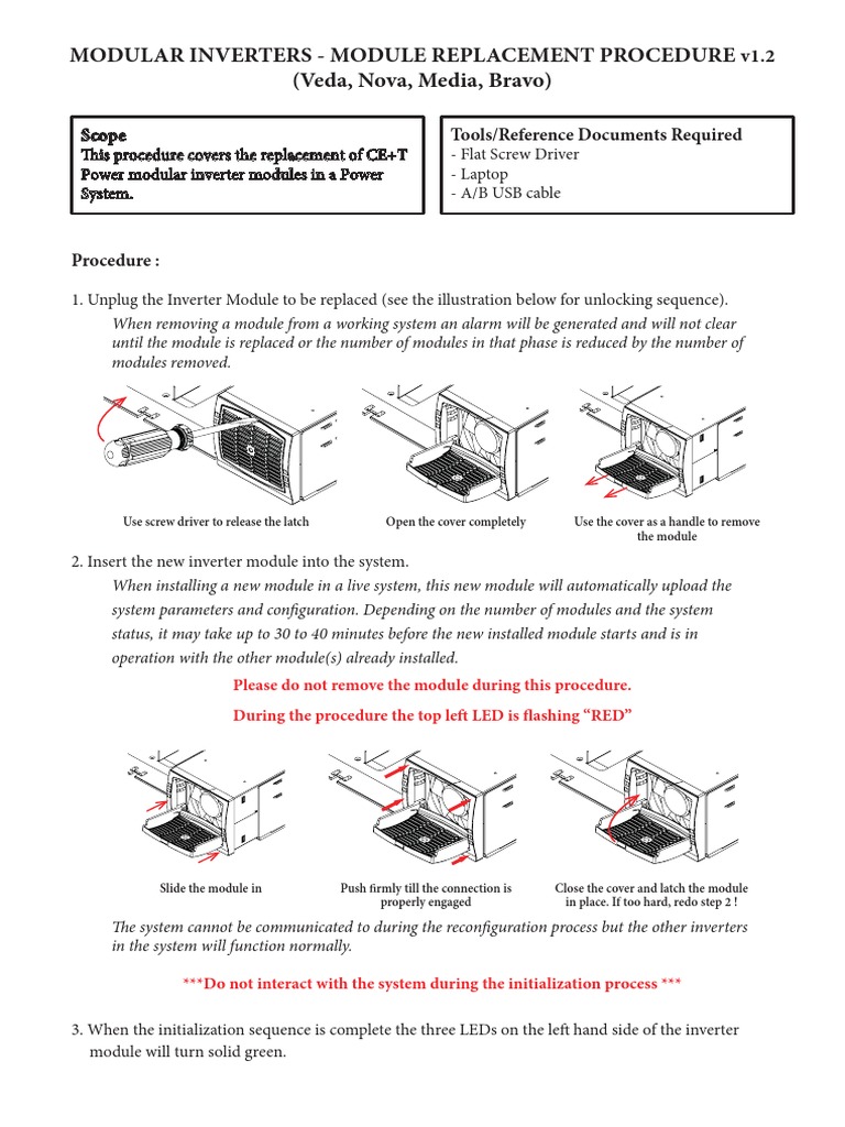 08 CET Power - Module & Controller Replacement Procedure V1.2 | PDF ...