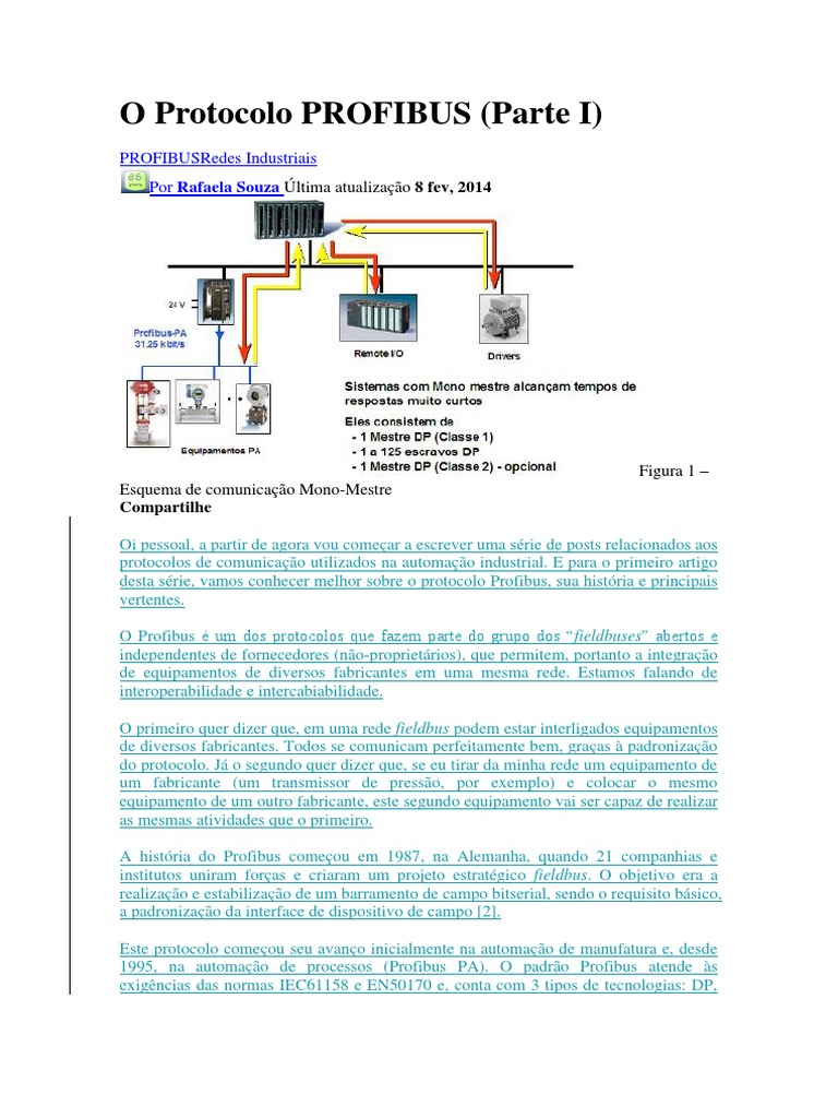 O Protocolo PROFIBUS (Parte I) | PDF | Rede de computadores ...