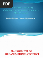 Leadership and Change Management