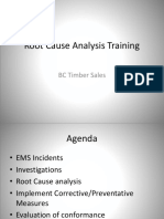 Root Cause Analysis Training: BC Timber Sales