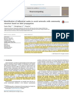 2016 - Elsevier - Neurocomputing - Identification of Influential Nodes in Social Networks With Community Structure Based On Label Propagation