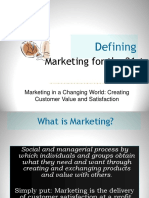 MSP 01 Defining Marketing