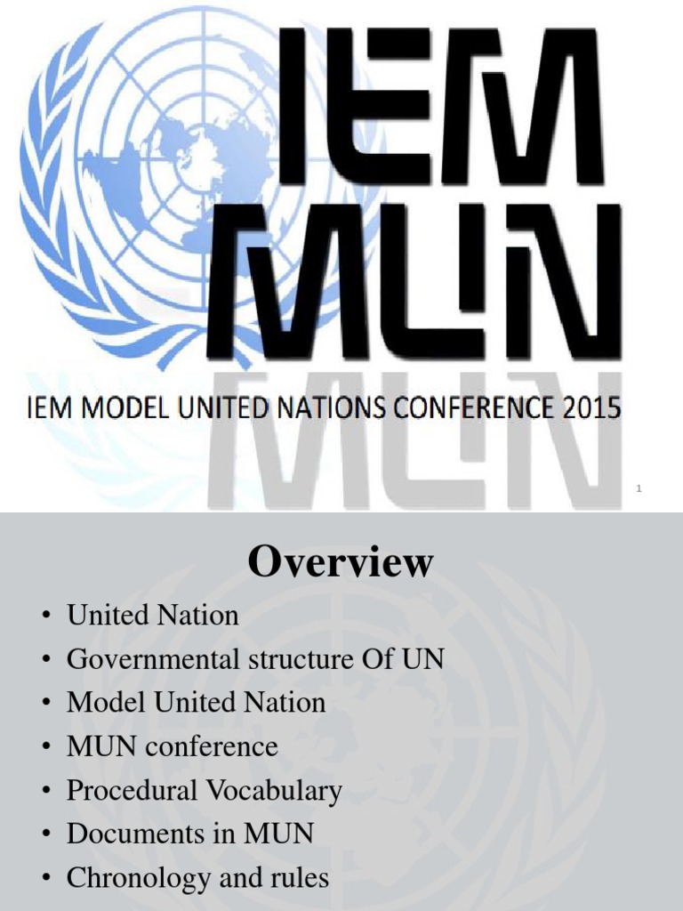Model UN Structure and Procedures Guide | PDF | United Nations ...