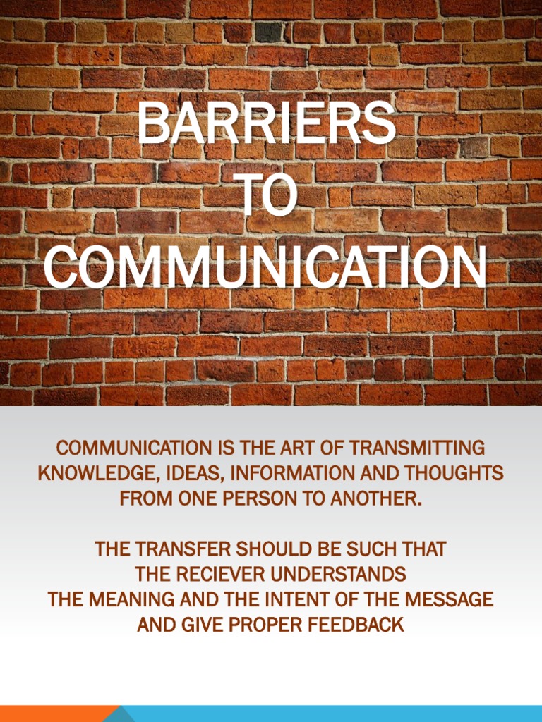 Barriers to communication Communication Information Free 30day