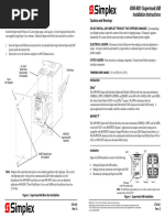 4090-9001 Supervised IAM Installation Instructions: Cautions and Warnings