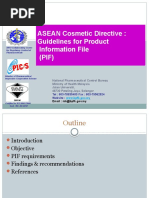 Cosmetic Product Information File Guide | PDF