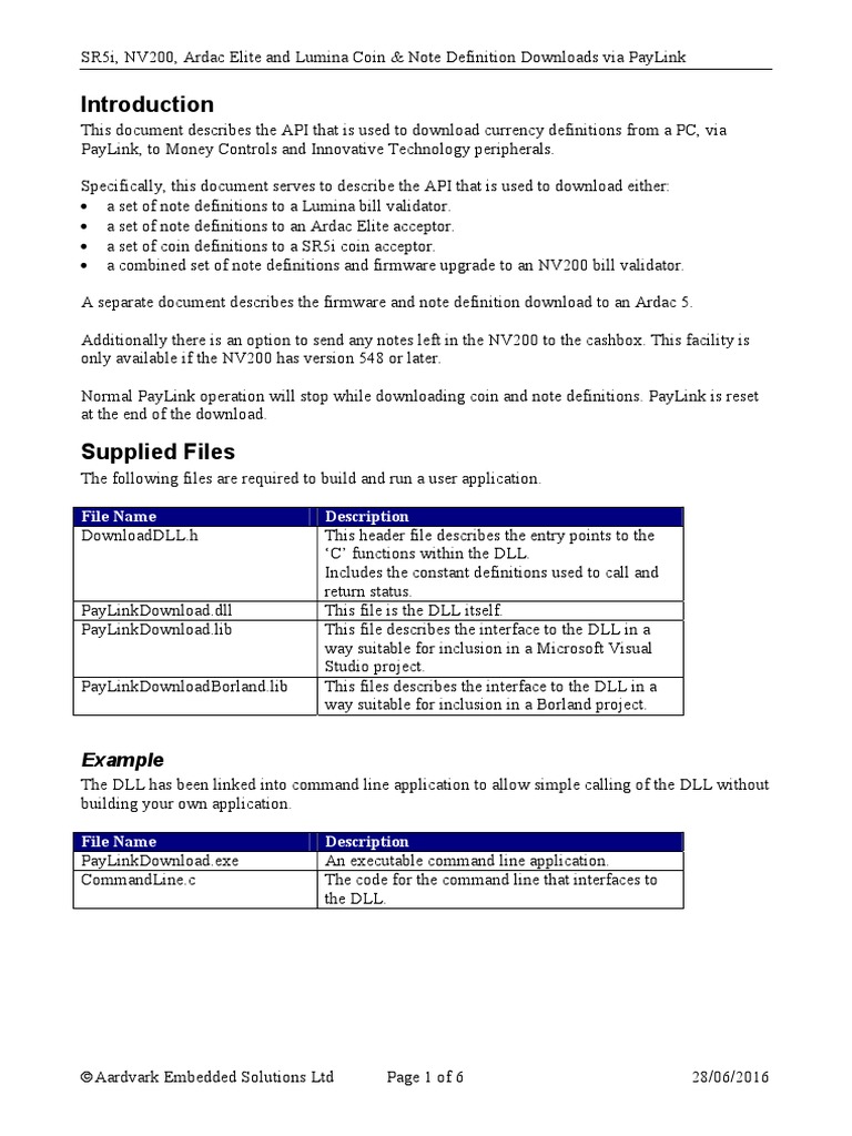 PayLink API for Currency Downloads | PDF | Command Line Interface ...