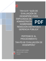 Tah-G-01 Guía de Evaluación de Desempeño para Empleados de Carrera Administrativa y Libre Nombramiento y Remoción Distintos A Gerencia Pública-V1.0