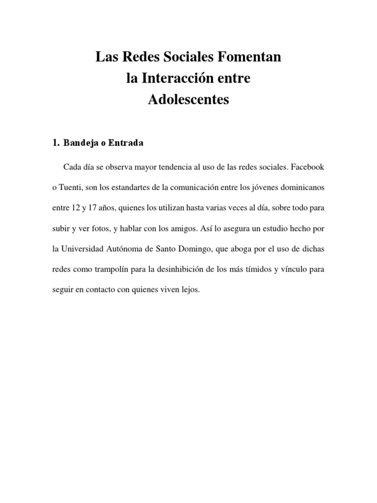 Las Redes Sociales | PDF | Servicio de redes sociales | Facebook