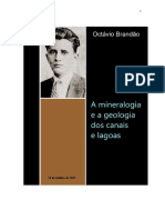 Octávio Brandão. A Mineralogia e A Geologia Dos Canais e Lagoas.