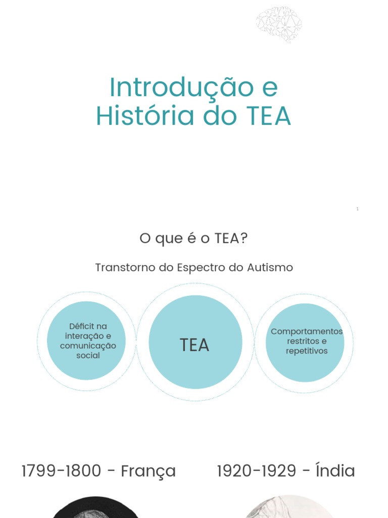 Aula 1 Historia Tipos e Graus de Autismo | PDF | Autismo | Espectro do ...