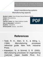 U2 Conventional Manufacturing Systems Manufacturing Capacity
