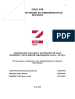 Purificación, envasado y distribución de agua ozonizada y alcalinizada embotellada ALQUA - OZ S.R.L