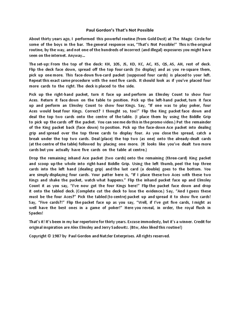 Card Control System Si Stebbins PDF Playing Cards Gambling