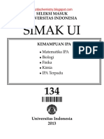 SIMAK UI 2013 KEMAMPUAN IPA 134a