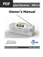 Owner's Manual: DRM Digital Receiver DR111