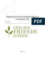 Organization Action Research Paper On Community Site