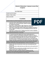 Millicent Atkins School of Education: Common Lesson Plan Template