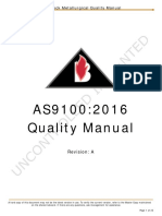 AS9100:2016 Quality Manual