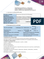 Guía de Actividades y Rúbrica de Evaluación - Ciclo de La Tarea - Tarea 3