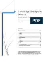 Cambridge Checkpoint Science: Revision Guide For Physics