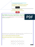 Kapil Matka Guessing Kapil Matka Kapil Matka Chart