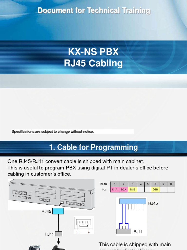 RJ45 To RJ11 Cabling | PDF | Electronic Engineering
