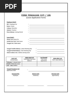 Leave Form