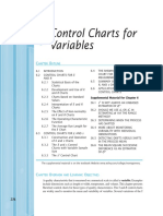 Control Charts For Variables: Hapter Utline