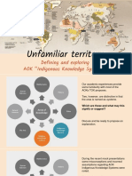 Unfamiliar Territory: Defining and Exploring AOK "Indigenous Knowledge Systems"