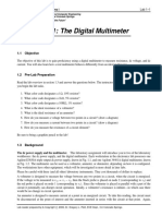 Lab 1: The Digital Multimeter: 1.1 Objective