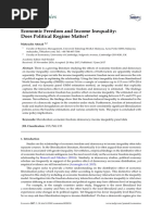 Economies: Economic Freedom and Income Inequality: Does Political Regime Matter?