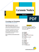 ULP 1-01 Lesson Notes