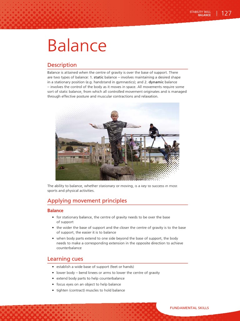 Balance | PDF | Balance (Ability) | Gymnastics