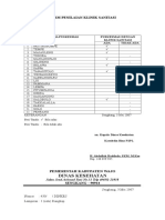 Form Penilaian Klinik Sanitasi