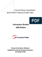 Approval of Electrical Equipment (Info Booklet 2009)