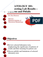 Hematology 101: Interpreting Lab Results - Patterns and Pitfalls