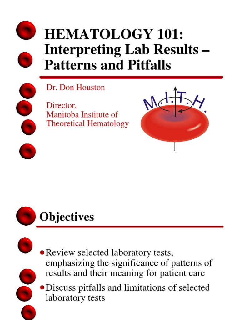 Hematology 101 Interpreting Lab Results Patterns and Pitfalls PDF