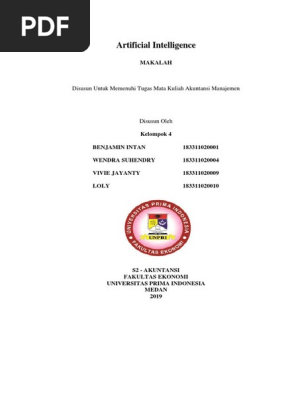Makalah Artificial Intelligence Pdf - Raja Soal